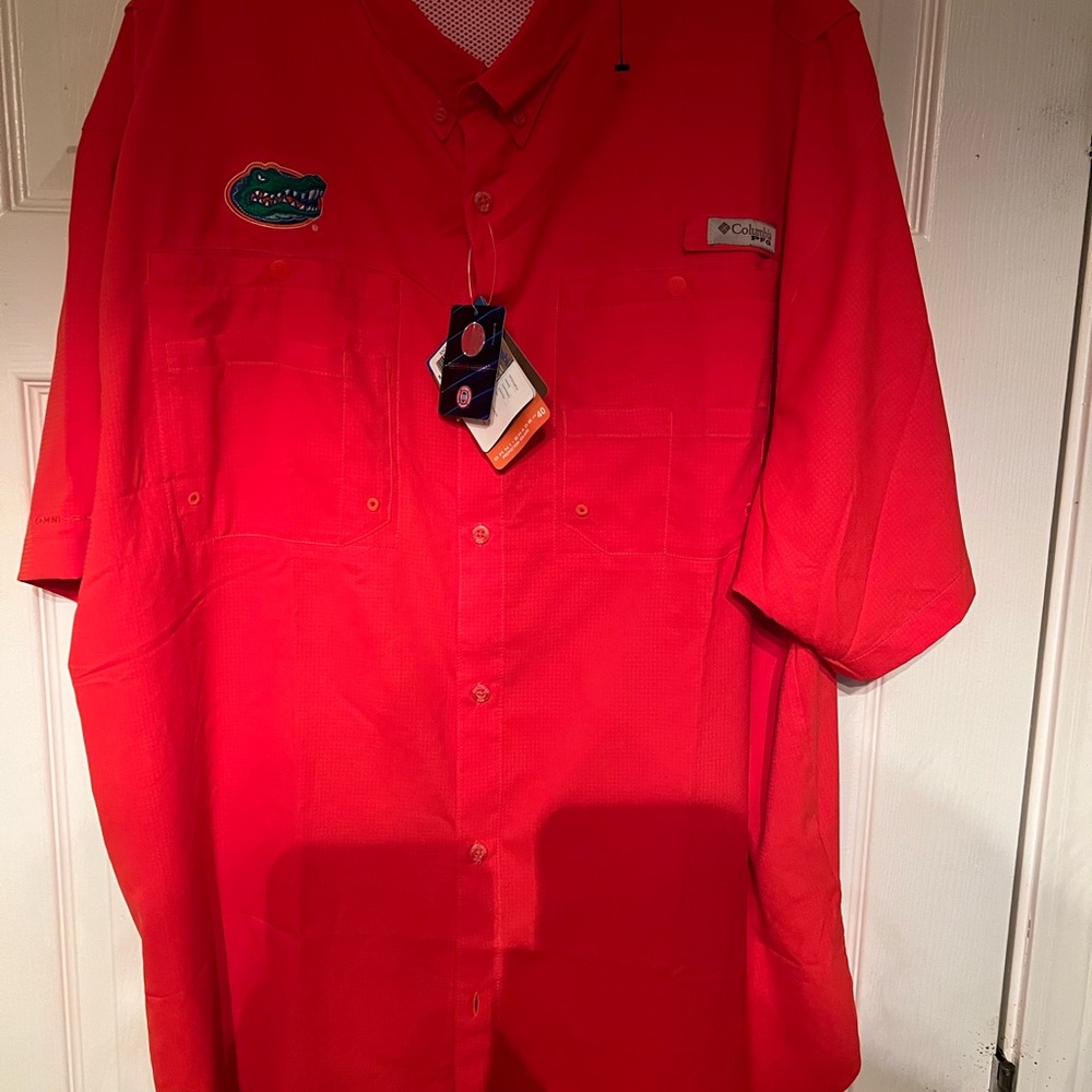Mens Columbia Florida Gator XXL Casual Button Down Shirt